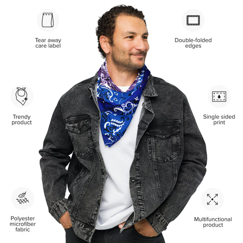 Bisexual Pride Waves Bandana